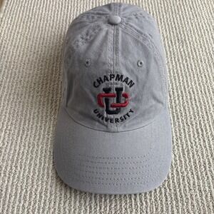 Chapman University Orange, California Gray Logo Strapback Cap Hat Baseball